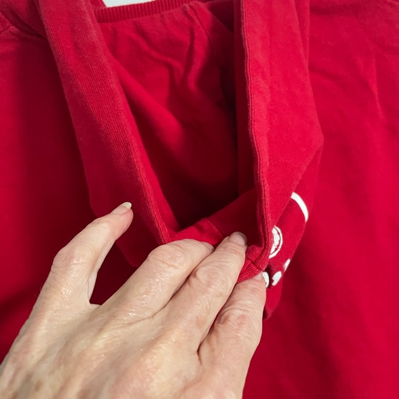 Red Kids /Boys Zara Hoodie with 'No Bad Vibes' Design - Picture 9 of 12